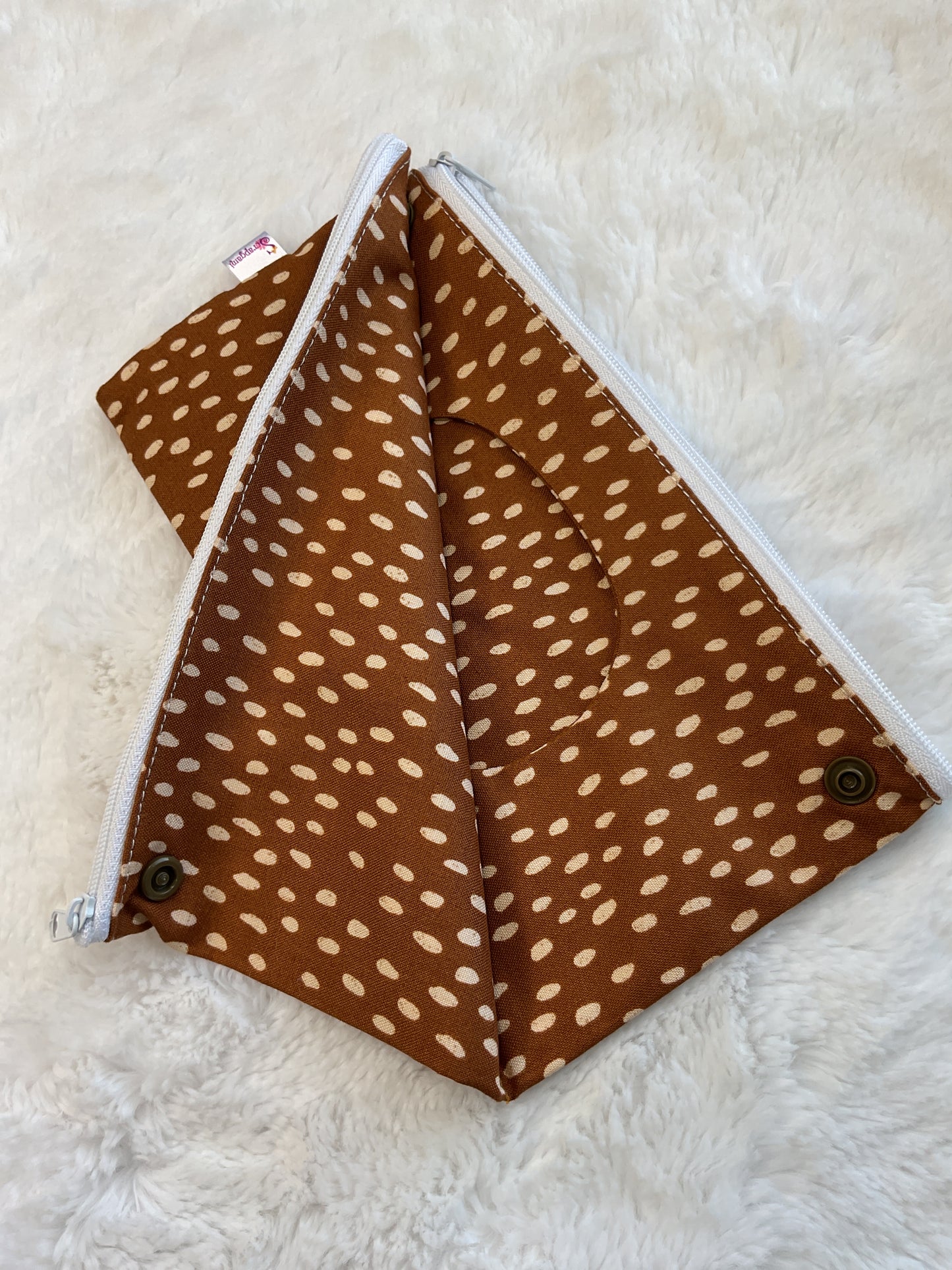 Personal Storage Brown Dot