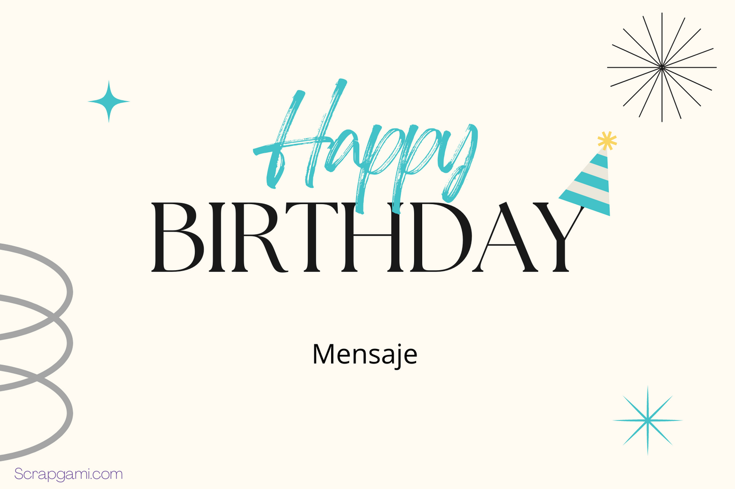 Clasic B-Day Greeting Card