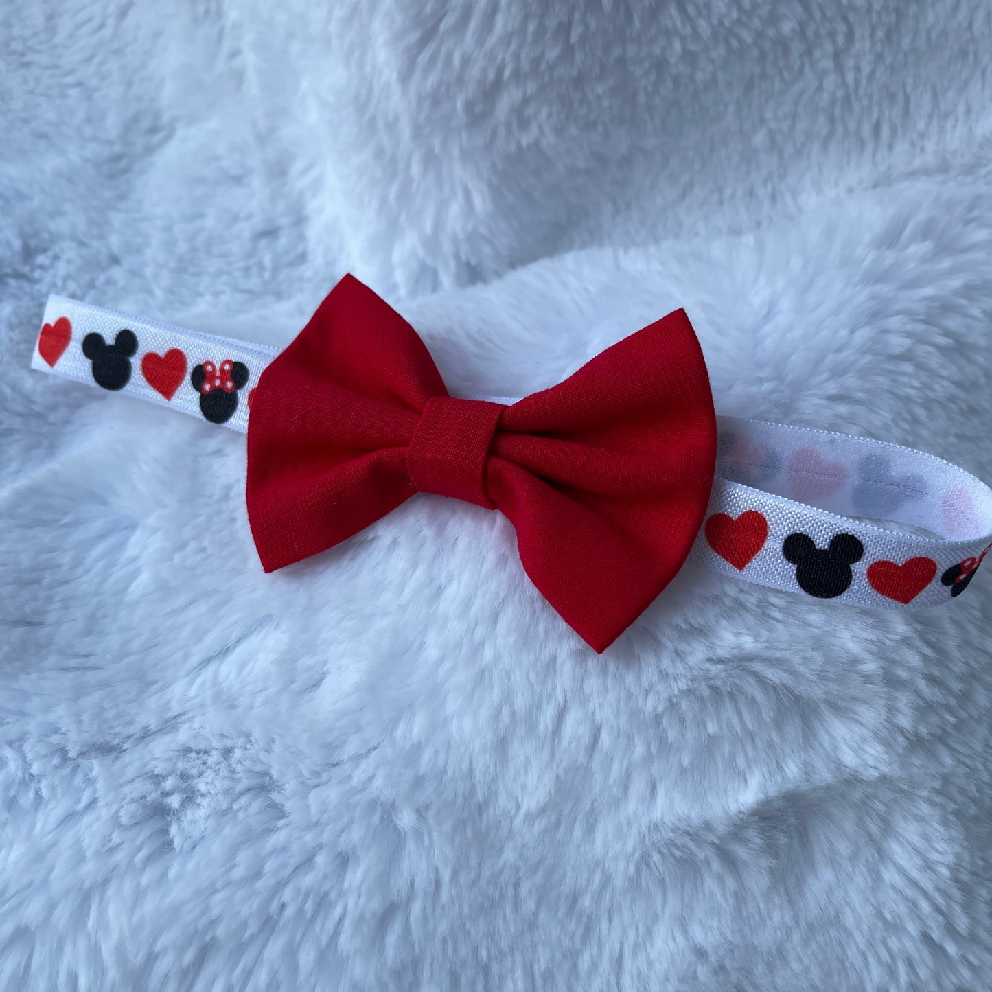 Red & Minnie Headband Baby 3-6