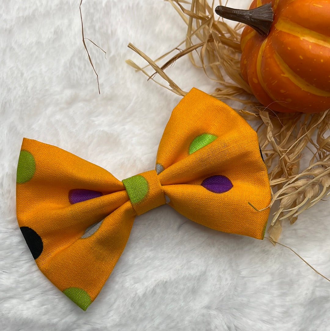Orange Dots Bow