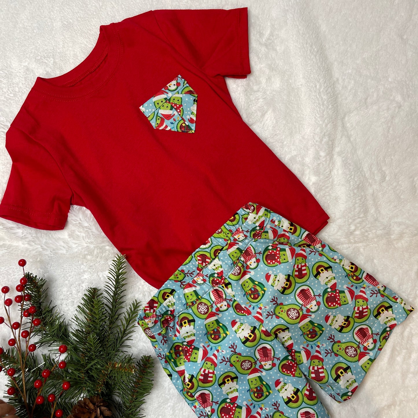 Christmas avocado set