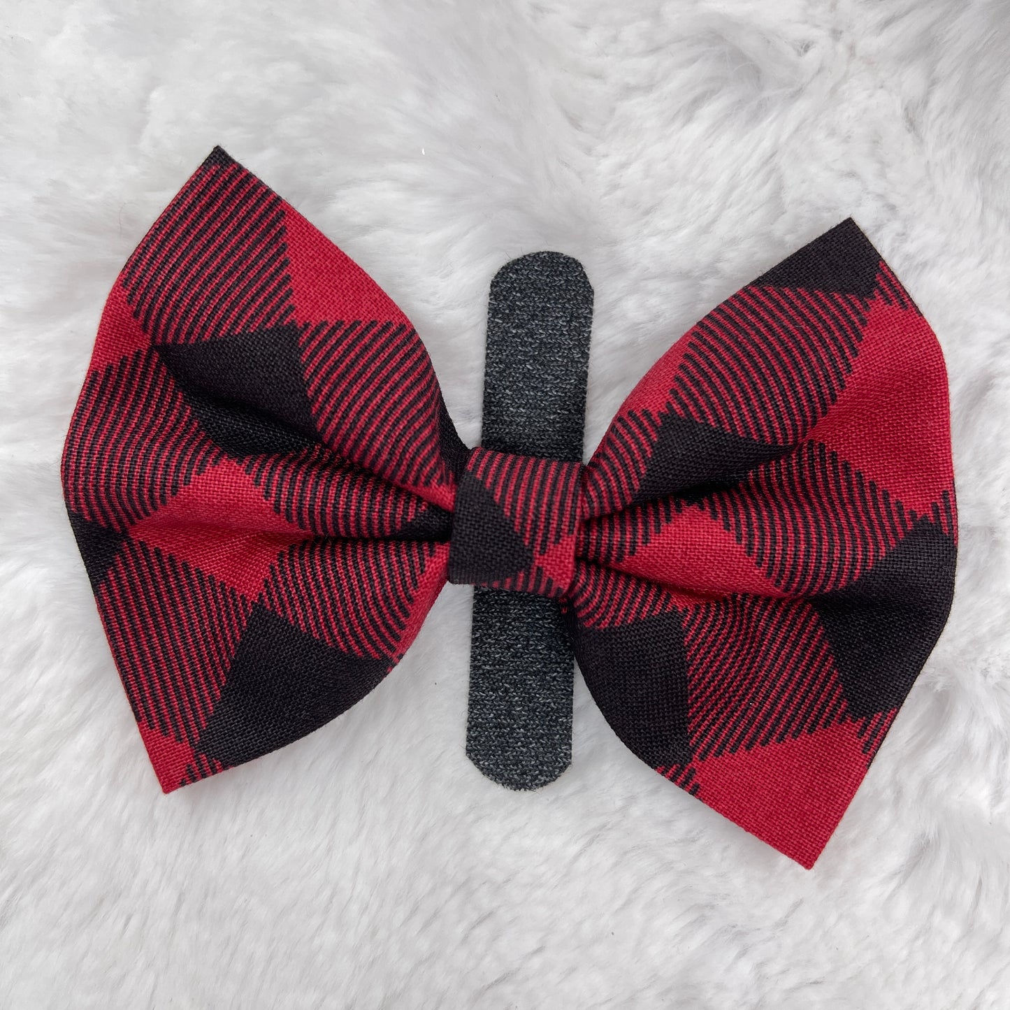 Black and red Pet bow tie
