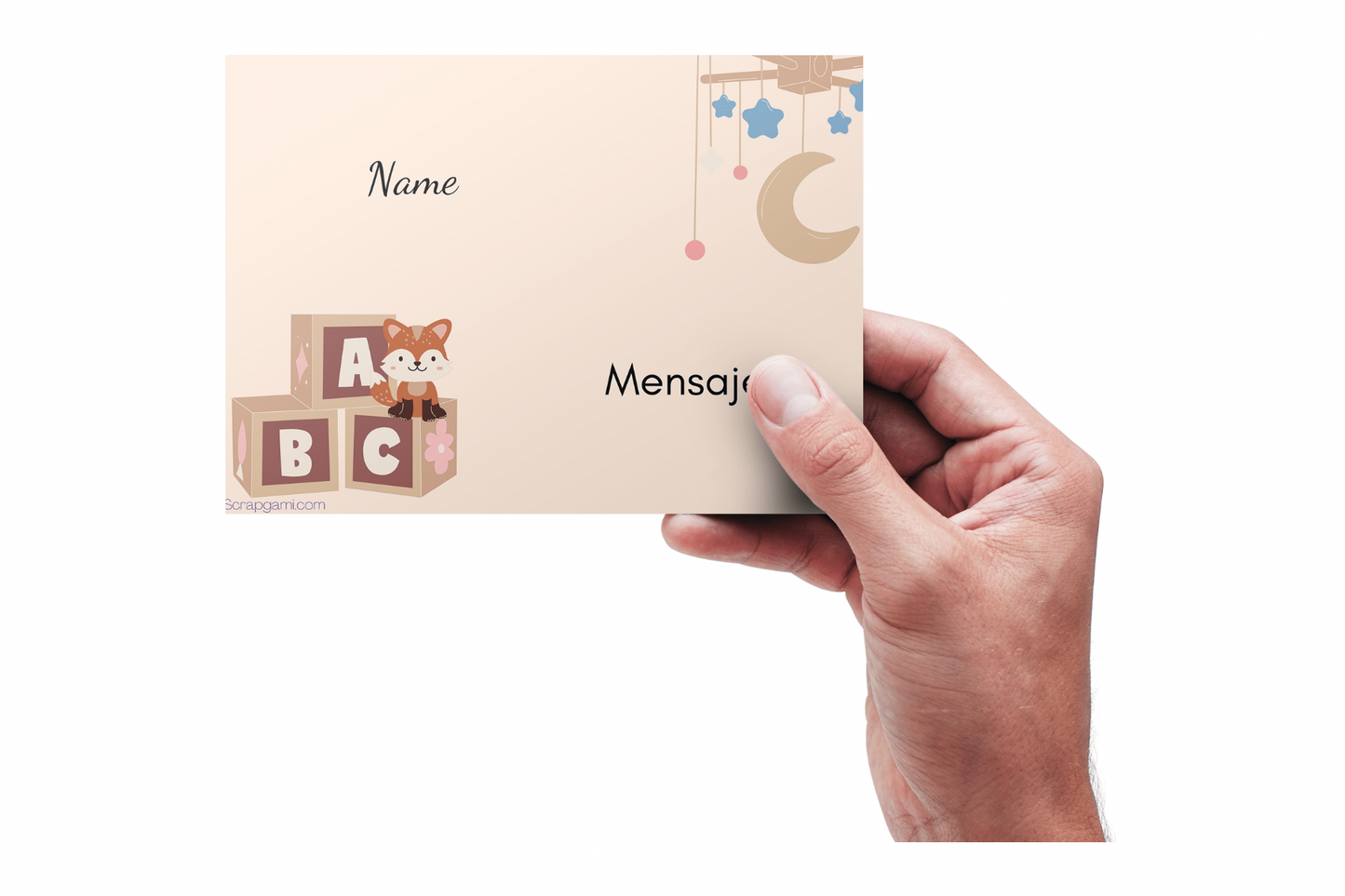 Baby Block Greeting Card