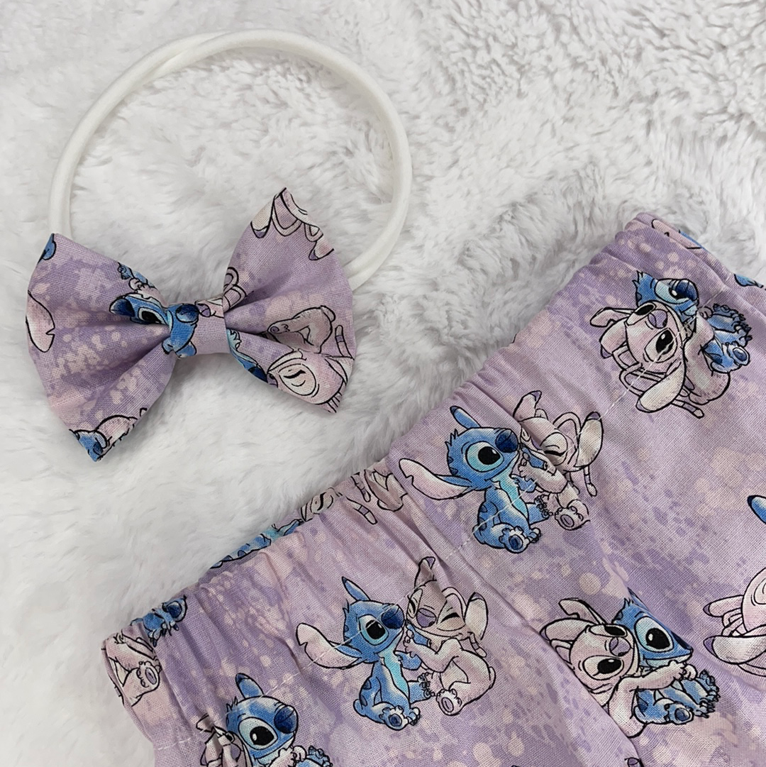 Stitch & Angel baby short