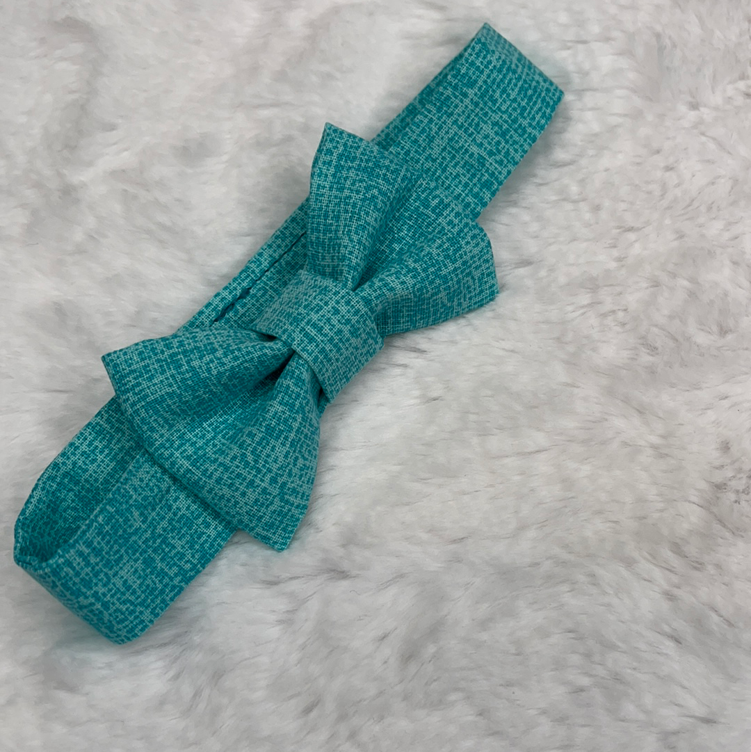 Bow tie, short pant & bow Teal
