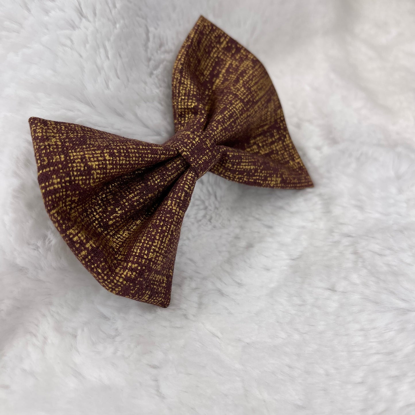 Brown gold regular bow