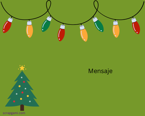 Christmas lights Greeting Card