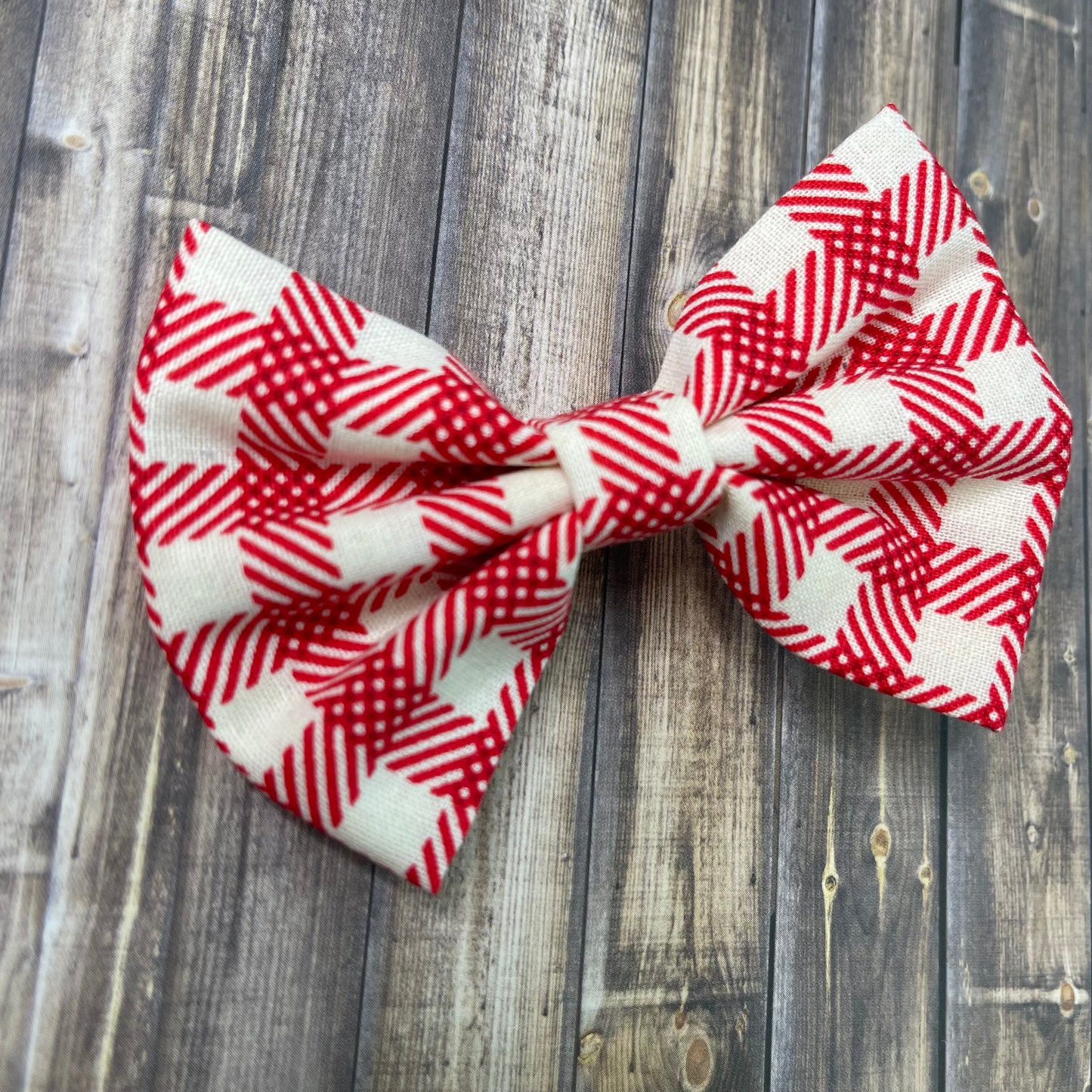 Gingham red & cream