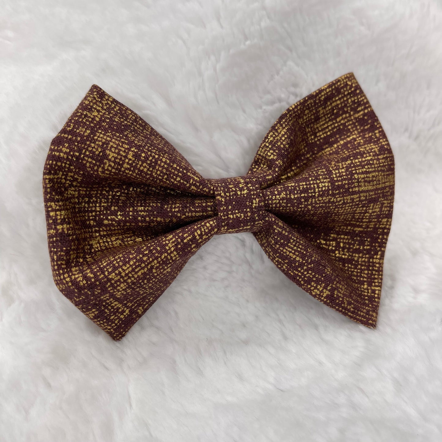 Brown gold regular bow