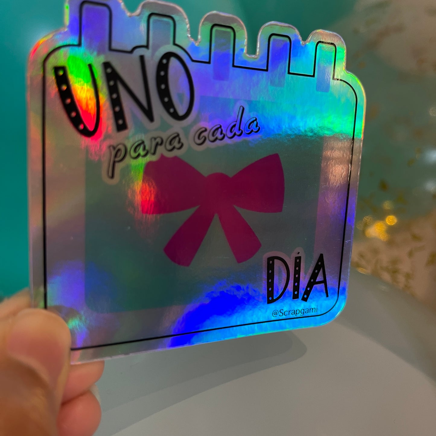 Sticker holographic uno para cada día