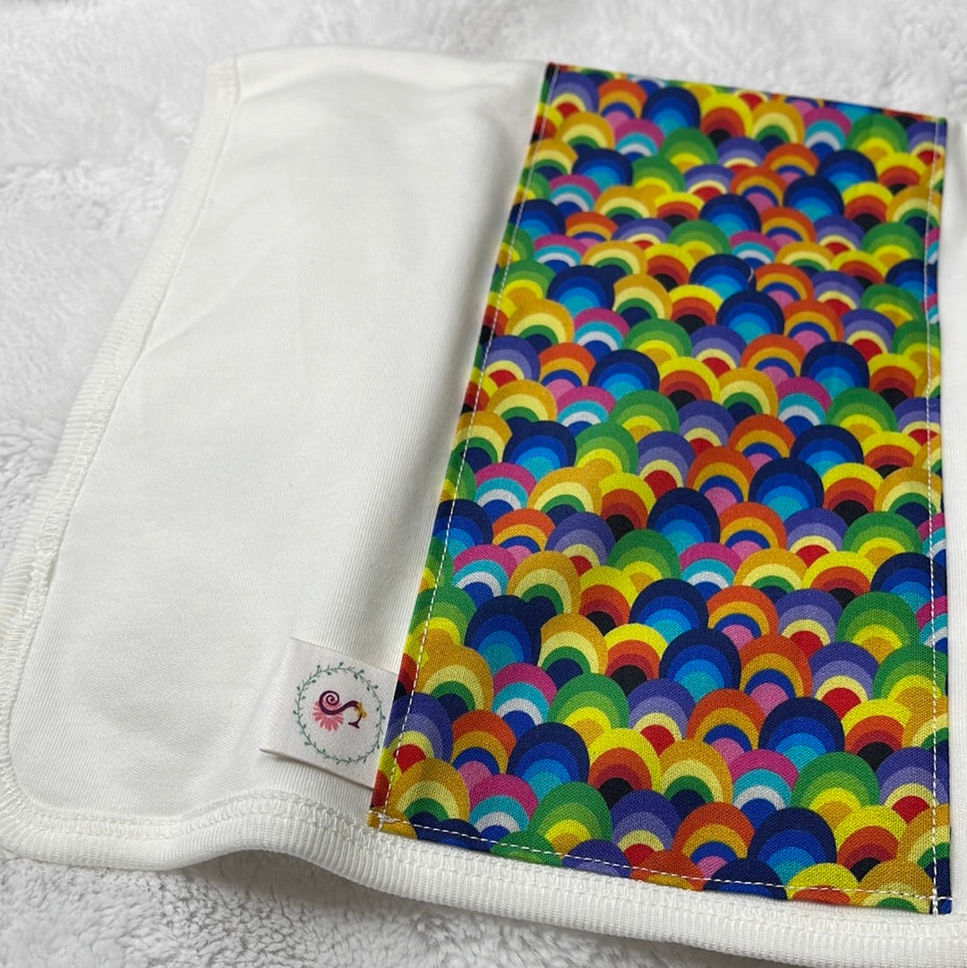 Rainbow Burp Cloth