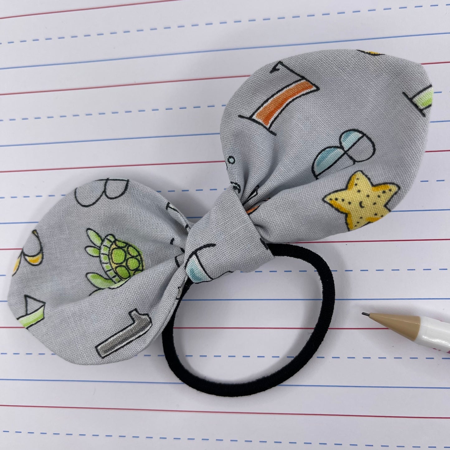 Number hair tie bunny