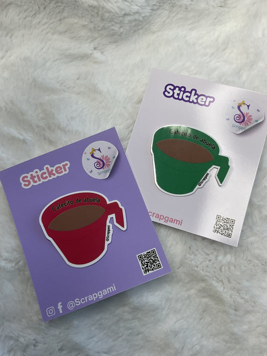 Cafecito de abuela Stickers
