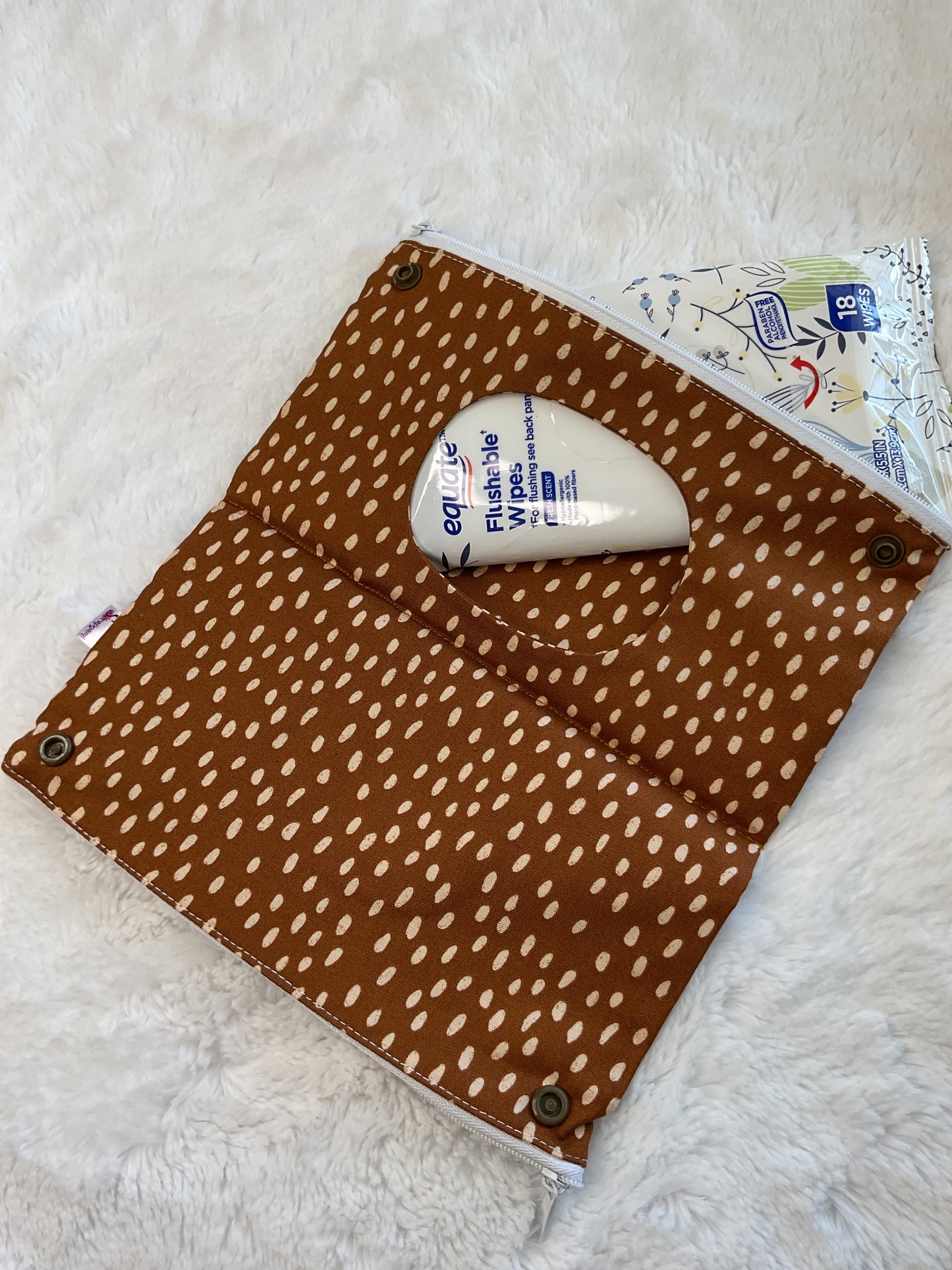 Personal Storage Brown Dot