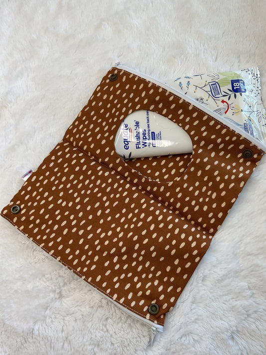Personal Storage Brown Dot