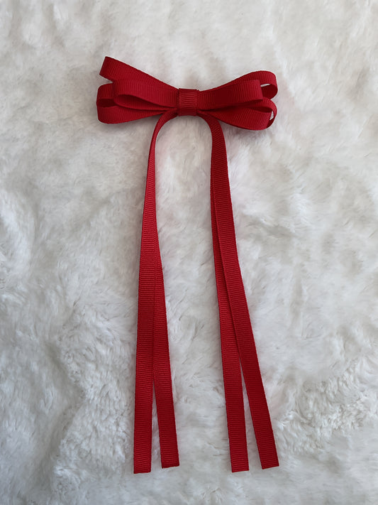 Red Daisy Bow