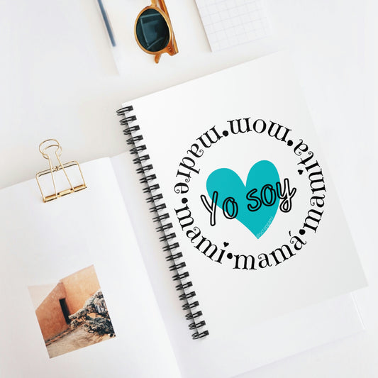 Yo soy aqua Spiral Notebook - Ruled Line
