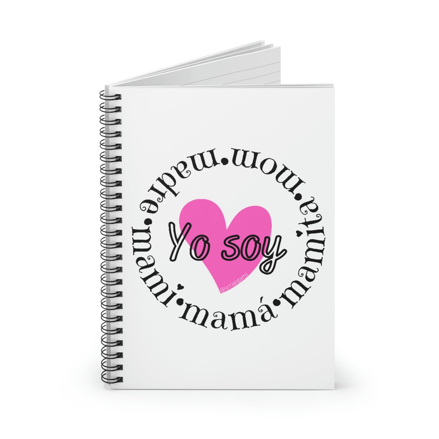 Yo soy Pink Spiral Notebook - Ruled Line