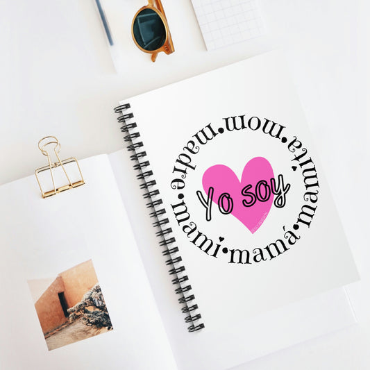 Yo soy Pink Spiral Notebook - Ruled Line