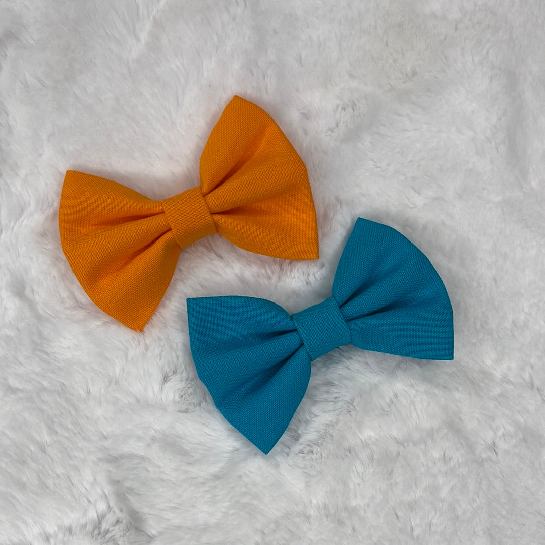 Solid color baby bow